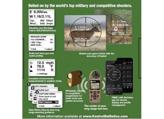 Kestrel 5700 Ballistics Weather Meter with Link