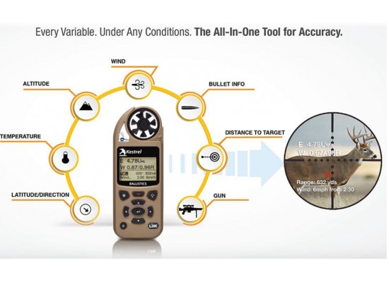 Kestrel 5700 Ballistics Weather Meter with Link